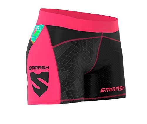 SMMASH GO CANDY Mallas de compresión corta para mujer para crossfit (M)