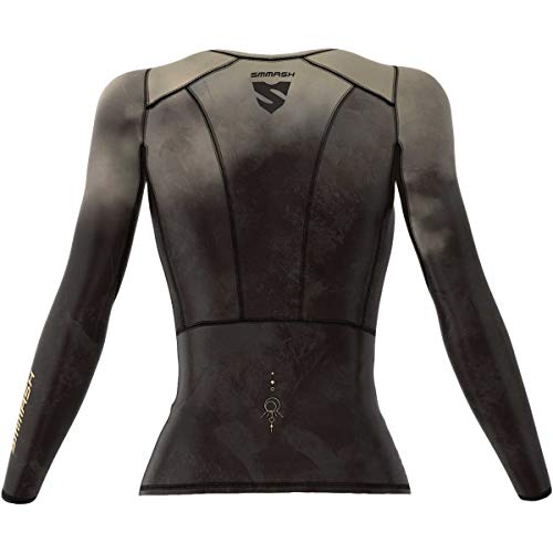 SMMASH Goddess Womens Long Sleeve Compression Tops, Breathable and Light, Functional Thermal Shirt for Crossfit, Fitness, Yoga, Gym, Running, Sport Long sleeved, Antibacterial Material…