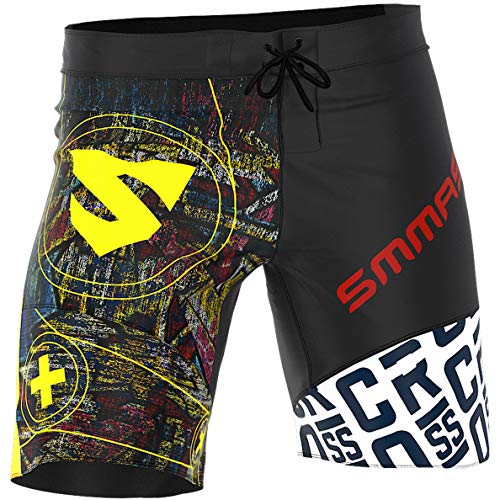 SMMASH Graffiti Pantalones Cortos para Hombres para Entrenamiento Cruzado (M)