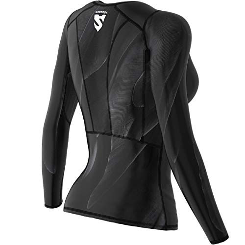 SMMASH Herme Womens Long Sleeve Compression Tops, Breathable and Light, Functional Thermal Shirt for Crossfit, Fitness, Yoga, Gym, Running, Sport Long Sleeved, Antibacterial Material… (S) SMMASH Herme Womens Long Sleeve Compression Tops, Breathable and Light, Functional Thermal Shirt for Crossfit, Fitness, Yoga, Gym, Running, Sport Long Sleeved, Antibacterial Material… (S)