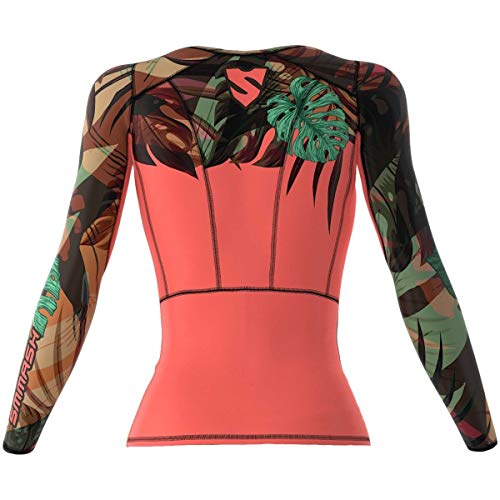 SMMASH Jungle Fever Womens Long Sleeve Compression Tops, Breathable and Light, Functional Thermal Shirt for Crossfit, Fitness, Yoga, Gym, Running, Sport Long Sleeved, Antibacterial Material… (S) SMMASH Jungle Fever Womens Long Sleeve Compression Tops, Breathable and Light, Functional Thermal Shirt for Crossfit, Fitness, Yoga, Gym, Running, Sport Long Sleeved, Antibacterial Material… (S)