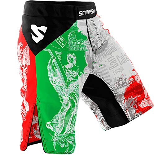 SMMASH MMA Pantalones Cortos Italy S M L XL XXL MMA BJJ UFC Boxen K1 (L)