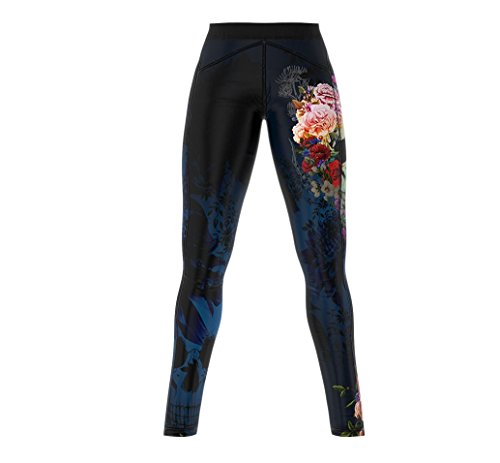 SMMASH Muerte Deportivos Leggins Largos Mujer, Mallas Deporte Mujer, Yoga, Fitness, Crossfit, Correr, Material Transpirable y Antibacteriano, (S)