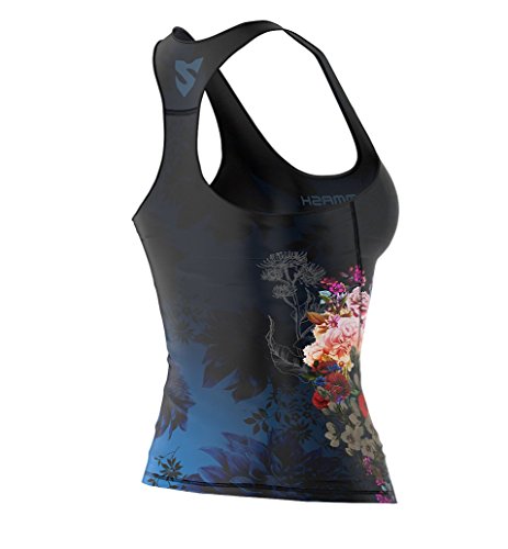 SMMASH Muerte Sport Top Tank para Mujer, Camiseta de Tirantes Deportivas, Camiseta sin Manga para Fitness, Yoga, Formación, Material Transpirable y Antibacteriano, (S)