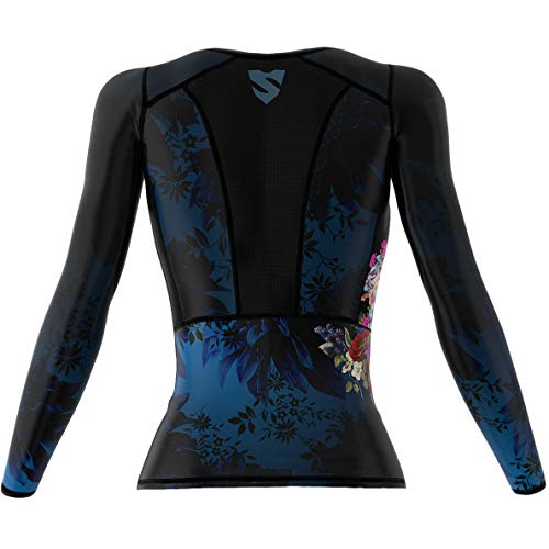 SMMASH Muerte Womens Long Sleeve Compression Tops, Breathable and Light, Functional Thermal Shirt for Crossfit, Fitness, Yoga, Gym, Running, Sport Long Sleeved, Antibacterial Material… (S)