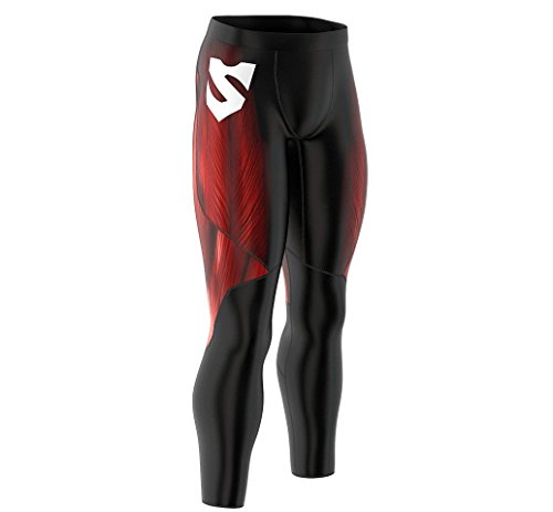 SMMASH Muscle Deportivo Largo Leggins Hombre, Pantalones Largo Deporte Dombre por un Gimnasio de Yoga Corrientes, Material Transpirable y Antibacteriano, (M)