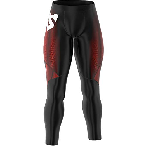 SMMASH Muscle Deportivo Largo Leggins Hombre, Pantalones Largo Deporte Dombre por un Gimnasio de Yoga Corrientes, Material Transpirable y Antibacteriano, (M)