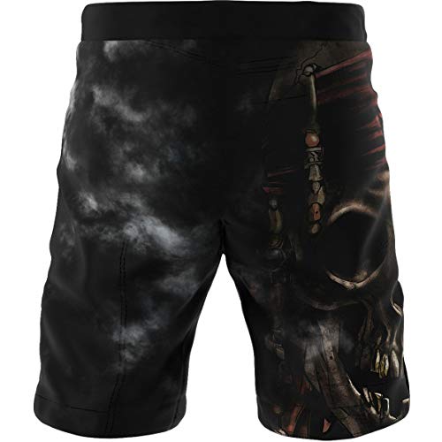 SMMASH Pirates of MMA Deporte Profesionalmente Pantalones Cortos MMA para Hombre, Shorts MMA, BJJ, Grappling, Krav Maga, Material Transpirable y Antibacteriano, (M)