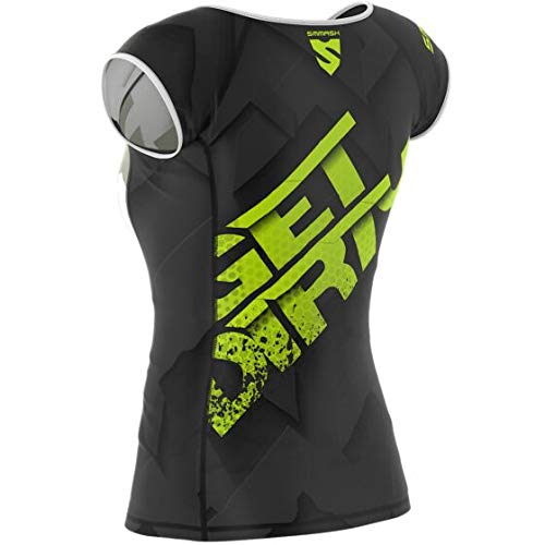 SMMASH Pride Camiseta Deporte de Manga Corta para Mujer, Ropa Deportiva Mujer para Fitness, Yoga, Formación, Crossfit, Material Transpirable y Antibacteriano, (S)