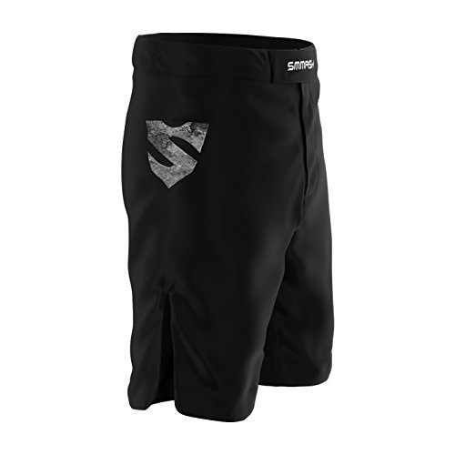 SMMASH Reaper Deporte Profesionalmente Pantalones Cortos MMA para Hombre, Shorts MMA, BJJ, Grappling, Krav Maga, Material Transpirable y Antibacteriano, (M)