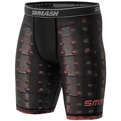 SMMASH SAMURAI Pantalones cortos para hombre Vale Tudo para artes marciales, kick boxing, muay thai, K1 y entrenamiento de gimnasio (L)