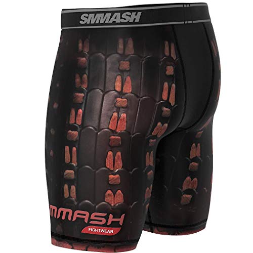 SMMASH SAMURAI Pantalones cortos para hombre Vale Tudo para artes marciales, kick boxing, muay thai, K1 y entrenamiento de gimnasio (L)