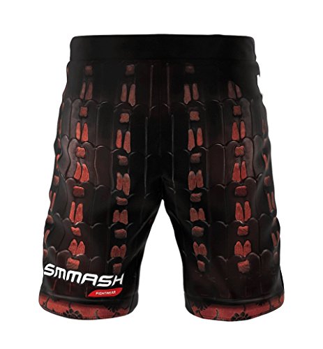 SMMASH Shadow 2.0 Deporte Profesionalmente Pantalones Cortos MMA para Hombre, Shorts MMA, BJJ, Grappling, Krav Maga, Material Transpirable y Antibacteriano, (L)