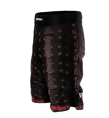 SMMASH Shadow 2.0 Deporte Profesionalmente Pantalones Cortos MMA para Hombre, Shorts MMA, BJJ, Grappling, Krav Maga, Material Transpirable y Antibacteriano, (XXL)