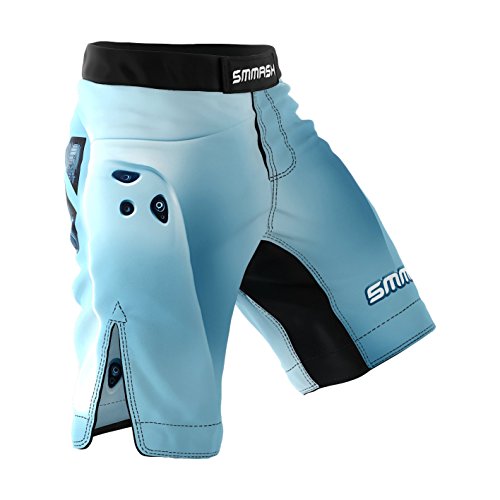 SMMASH Steel Armour Deporte Profesionalmente Pantalones Cortos MMA para Hombre, Shorts MMA, BJJ, Grappling, Krav Maga, Material Transpirable y Antibacteriano, (XL) SMMASH Steel Armour Deporte Profesionalmente Pantalones Cortos MMA para Hombre, Shorts MMA, BJJ, Grappling, Krav Maga, Material Transpirable y Antibacteriano, (XL)