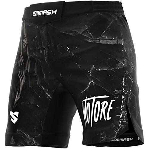 SMMASH Wotore Gorilla Deporte Profesionalmente Ultraligero Pantalones Cortos MMA para Hombre, Shorts MMA, BJJ, Grappling, Krav Maga, Material Transpirable y Antibacteriano, (M) SMMASH Wotore Gorilla Deporte Profesionalmente Ultraligero Pantalones Cortos MMA para Hombre, Shorts MMA, BJJ, Grappling, Krav Maga, Material Transpirable y Antibacteriano, (M)