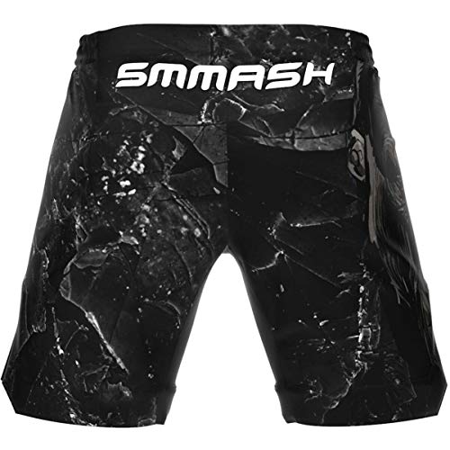 SMMASH Wotore Gorilla Deporte Profesionalmente Ultraligero Pantalones Cortos MMA para Hombre, Shorts MMA, BJJ, Grappling, Krav Maga, Material Transpirable y Antibacteriano, (M)