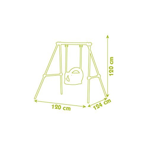 Smoby- Baby Swing Columpio bebé, 120 x 124 x 120 cm (Lysol 310046)