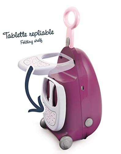 Smoby- Trolley para muñecos, Color Morado (220346)