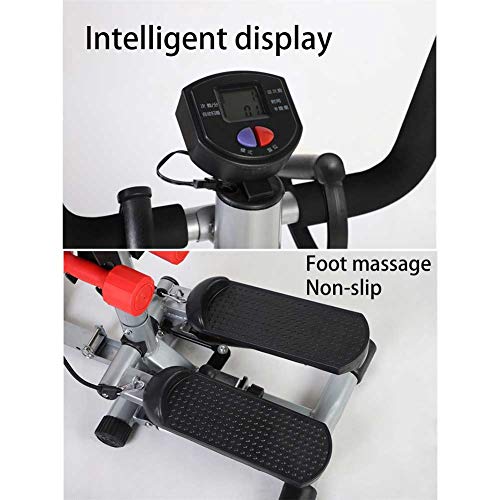 Smoothlycd Stepper Home Swing Fitness Step Machine con Apoyabrazos Twist Disc Dumbbells Cardio Training Trainer Equipment Ciclismo Bicicleta Pierna Brazo Muslo Ejercitador Entrenamiento,Azul Smoothlycd Stepper Home Swing Fitness Step Machine con Apoyabrazos Twist Disc Dumbbells Cardio Training Trainer Equipment Ciclismo Bicicleta Pierna Brazo Muslo Ejercitador Entrenamiento,Azul