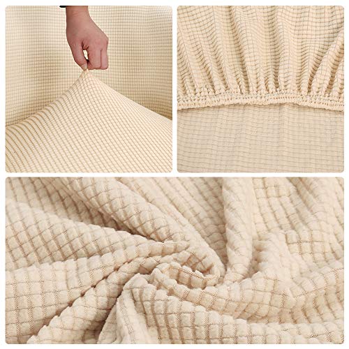 Snewvie Funda de Sillón Tub Chair Elástica Jacquard de Poliéster y Moderna Cubre Sofa Funda de Sofá Individual Sofá Sala de Estar Snewvie Funda de Sillón Tub Chair Elástica Jacquard de Poliéster y Moderna Cubre Sofa Funda de Sofá Individual Sofá Sala de Estar