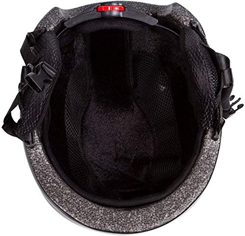 SNFHL Casco de Esquí de Invierno, Casco Ligero Unisex para Nieve, Snowboard Cálido y Resistente al Viento, Matt Black-M