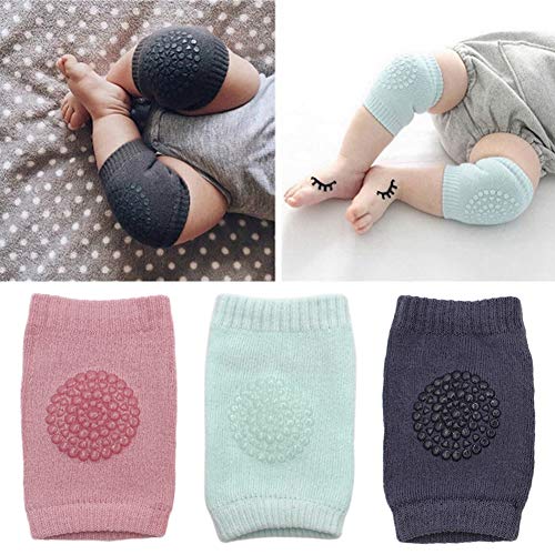 Snner 3 Pares Rodilleras del bebé, protección de la Rodilla Los bebés de Arrastre Antideslizante de diseño Unisex del niño Calcetines hasta la Rodilla Ajustable Snner 3 Pares Rodilleras del bebé, protección de la Rodilla Los bebés de Arrastre Antideslizante de diseño Unisex del niño Calcetines hasta la Rodilla Ajustable