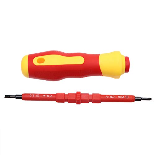 SNOWINSPRING Juego de Herramientas de Mano Kit de Bolígrafo de Electricista de Aislamiento Avanzado Juego de Destornilladores Pelacables Automático Alicates para Prensar Tubos SNOWINSPRING Juego de Herramientas de Mano Kit de Bolígrafo de Electricista de Aislamiento Avanzado Juego de Destornilladores Pelacables Automático Alicates para Prensar Tubos