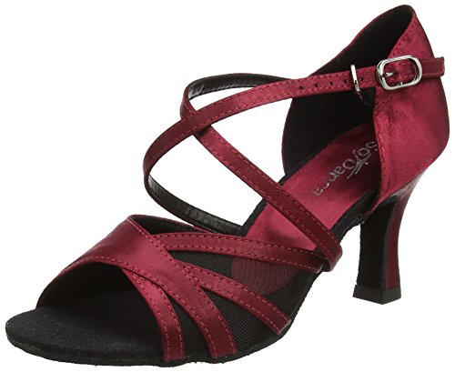 So Danca Bl162 Zapatillas de Baila Moderno y Jazz Mujer, Rojo (Burgundy), 36 EU (3.5 UK)