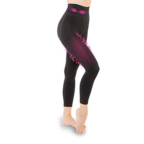 So Slim – Leggings anticelulítico para mujer – Acción adelgazante y efecto push Up – Tecnología francesa Cosméto Ceremic Negro M