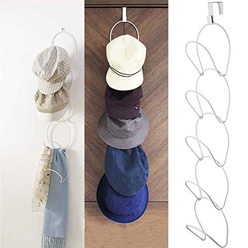 Sobre Puerta Gorras Béisbol Gorra Béisbol Ganchos Colgar Sobre La Puerta Sombreros Gorras Organizador Ganchos Armario Tapas Perchero Montado Pared Armario Sombrero Puerta Para Ahorrar Espacio 5 Pcs