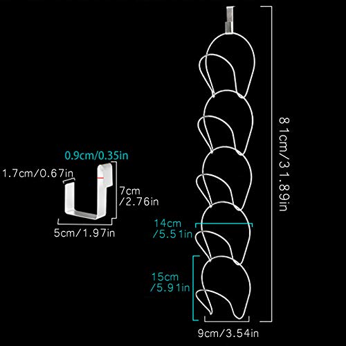 Sobre Puerta Gorras Béisbol Gorra Béisbol Ganchos Colgar Sobre La Puerta Sombreros Gorras Organizador Ganchos Armario Tapas Perchero Montado Pared Armario Sombrero Puerta Para Ahorrar Espacio 5 Pcs