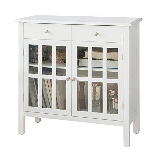 SoBuy FSB23-W Mueble Entrada Recibidor Aparador Cocina con 2 Cajones y 2 Puertas 80 x 34 x 80 cm ES SoBuy FSB23-W Mueble Entrada Recibidor Aparador Cocina con 2 Cajones y 2 Puertas 80 x 34 x 80 cm ES