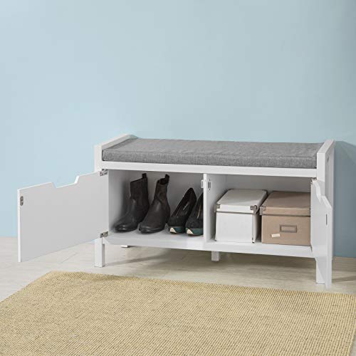 SoBuy FSR63-W Zapatero Banco con 2 Puertas para Guardar y Ordenar,ES (Zapatero) SoBuy FSR63-W Zapatero Banco con 2 Puertas para Guardar y Ordenar,ES (Zapatero)