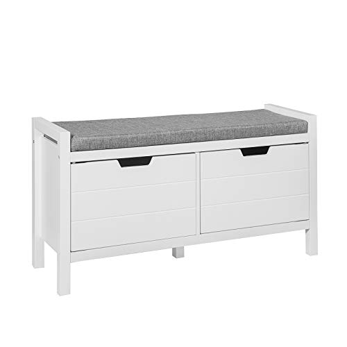 SoBuy FSR63-W Zapatero Banco con 2 Puertas para Guardar y Ordenar,ES (Zapatero) SoBuy FSR63-W Zapatero Banco con 2 Puertas para Guardar y Ordenar,ES (Zapatero)