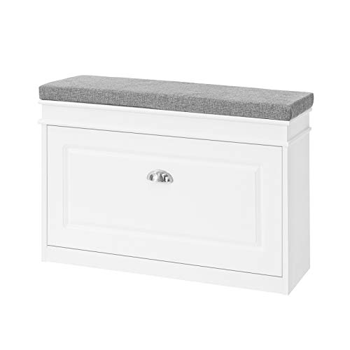 SoBuy FSR82-L-W Banco Zapatero con 1 Cajón Organizador para Zapatos 75 x 24 x 51 cm ES SoBuy FSR82-L-W Banco Zapatero con 1 Cajón Organizador para Zapatos 75 x 24 x 51 cm ES