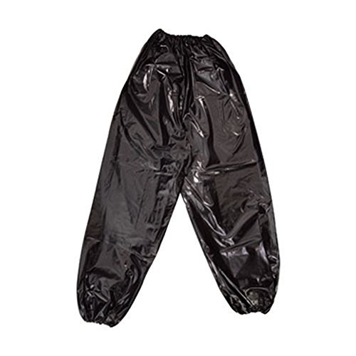 Soccik Traje de sauna de PVC resistente, para fitness, pérdida de peso, talla L, color negro