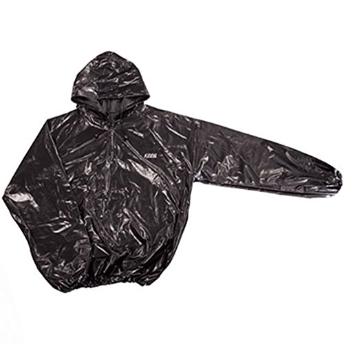Soccik Traje de sauna de PVC resistente, para fitness, pérdida de peso, talla L, color negro Soccik Traje de sauna de PVC resistente, para fitness, pérdida de peso, talla L, color negro