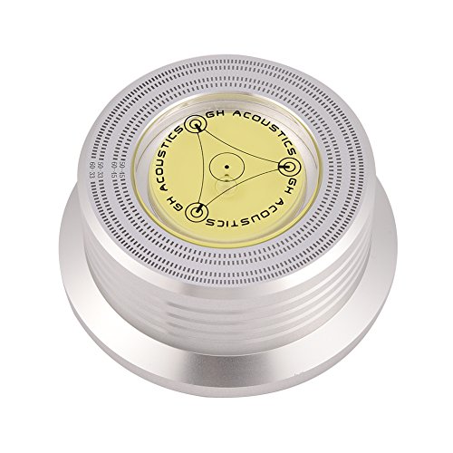 Socobeta Placa giratoria de Peso de Registro 50/60Hz Nivel de Burbuja Detección de Velocidad Placa giratoria Disco de Vinilo Grabar estabilizador de Abrazadera(Plata) Socobeta Placa giratoria de Peso de Registro 50/60Hz Nivel de Burbuja Detección de Velocidad Placa giratoria Disco de Vinilo Grabar estabilizador de Abrazadera(Plata)