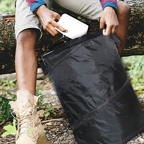 SODIAL Bote De Basura Plegable Cubo De Almacenamiento De Tela Oxford Plegable Portátil Cubo De Almacenamiento De Hojas De Jardín para Camping Reciclaje