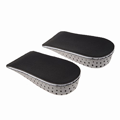 SODIAL Hombres Mujeres Aumenta la altura Plantillas medias altas Plantillas de zapatos de espuma de memoria Cojines almodilla 3.3cm/1.3in