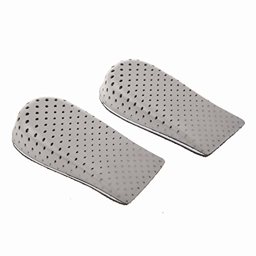 SODIAL Hombres Mujeres Aumenta la altura Plantillas medias altas Plantillas de zapatos de espuma de memoria Cojines almodilla 3.3cm/1.3in