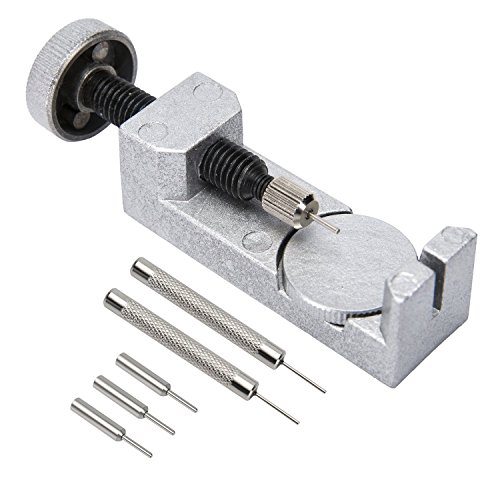 SODIAL Ver Banda Correa Enlace Pin Remover Herramienta Kit de reparacion para relojeros con Paquete de 3 Pines Extra