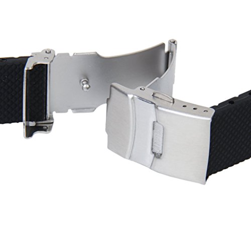 SODIAL(R) Banda Reloj Pulsera Con Hebilla Correa Silicona Caucho Impermeable 20mm Deportes SODIAL(R) Banda Reloj Pulsera Con Hebilla Correa Silicona Caucho Impermeable 20mm Deportes