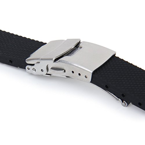 SODIAL(R) Banda Reloj Pulsera Con Hebilla Correa Silicona Caucho Impermeable 20mm Deportes SODIAL(R) Banda Reloj Pulsera Con Hebilla Correa Silicona Caucho Impermeable 20mm Deportes
