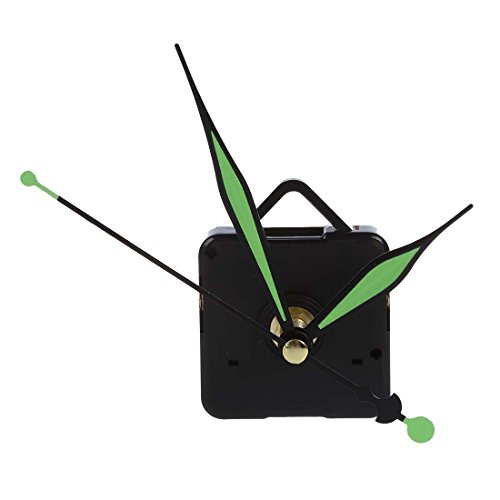 SODIAL(R) Maquinaria de Cuarzo de Reloj con Agujas en verde Relojero