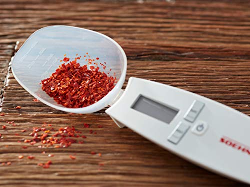 Soehnle Cooking Star Cuchara medidora digital con graduación de 0,1 g hasta 500 g, báscula de mano con cuchara, báscula de precisión para especias Soehnle Cooking Star Cuchara medidora digital con graduación de 0,1 g hasta 500 g, báscula de mano con cuchara, báscula de precisión para especias