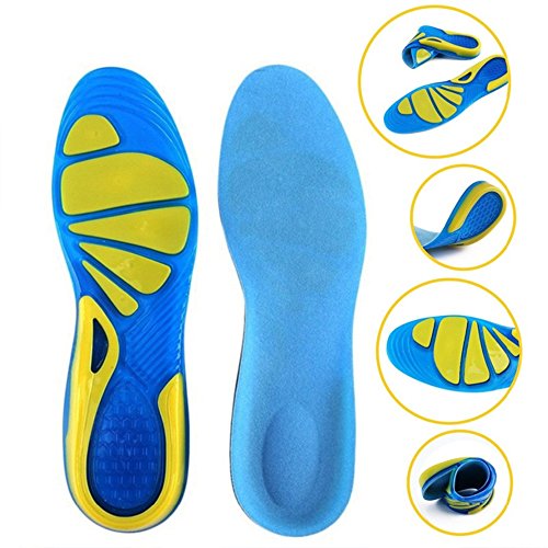 SOFIT Plantillas para Zapatos de Gel Amortiguadoras, Plantillas de Gel Masaje para Deportivas, Antibacterianas y Flexibles, de Silicona 34/38 EU SOFIT Plantillas para Zapatos de Gel Amortiguadoras, Plantillas de Gel Masaje para Deportivas, Antibacterianas y Flexibles, de Silicona 34/38 EU