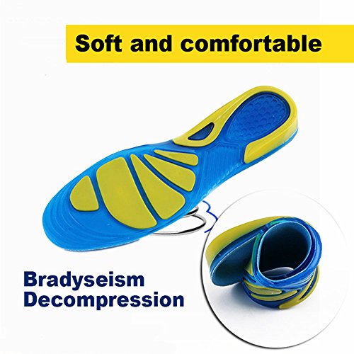 SOFIT Plantillas para Zapatos de Gel Amortiguadoras, Plantillas de Gel Masaje para Deportivas, Antibacterianas y Flexibles, de Silicona 34/38 EU SOFIT Plantillas para Zapatos de Gel Amortiguadoras, Plantillas de Gel Masaje para Deportivas, Antibacterianas y Flexibles, de Silicona 34/38 EU