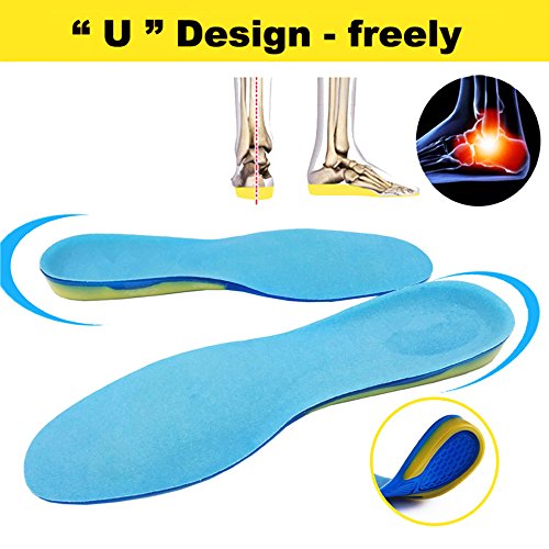 SOFIT Plantillas para Zapatos de Gel Amortiguadoras, Plantillas de Gel Masaje para Deportivas, Antibacterianas y Flexibles, de Silicona 34/38 EU SOFIT Plantillas para Zapatos de Gel Amortiguadoras, Plantillas de Gel Masaje para Deportivas, Antibacterianas y Flexibles, de Silicona 34/38 EU